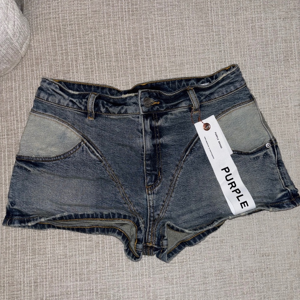 PURPLE brand jean shorts